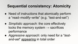 Coherence and consistency models in multiprocessor architecture | PDF