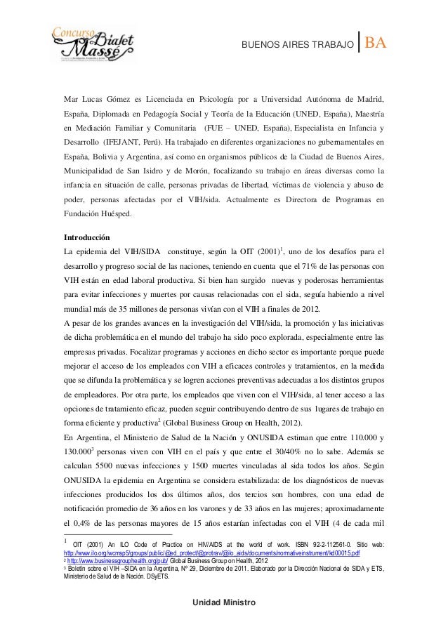 C Modelo De Trabajo Para Eliminar La Discriminacion Por Vih Sida E