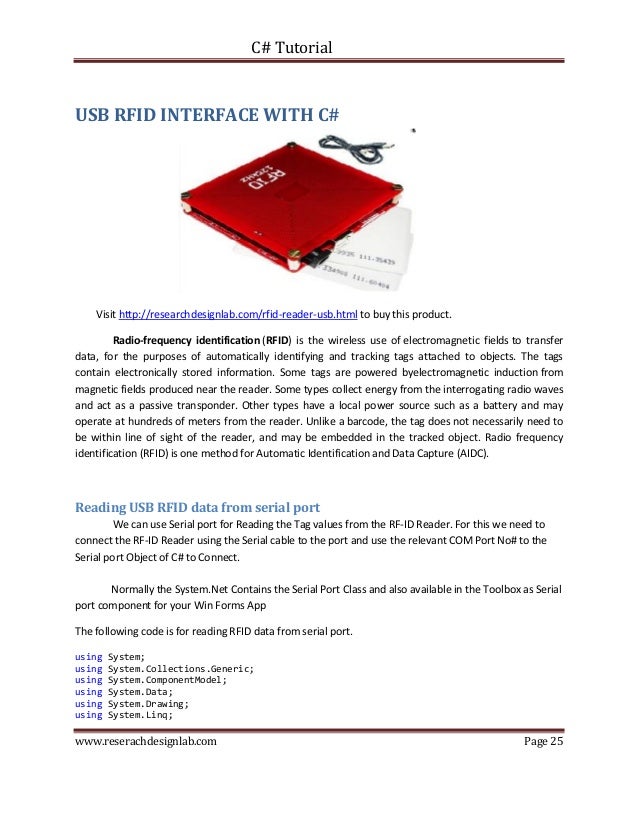 Bytestoread Serial Port C# Example