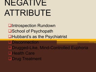 Introspection Rundown CHURCH OF SCIENTOLOGY | PPTX