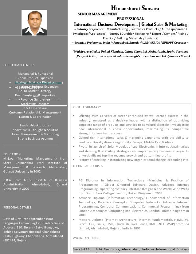 himanshurai sunsara senior management professional international business development global sales marketing industr - International Business Manager himanshurai sunsara senior management professional international business development global sales marketing industr - International Business Manager