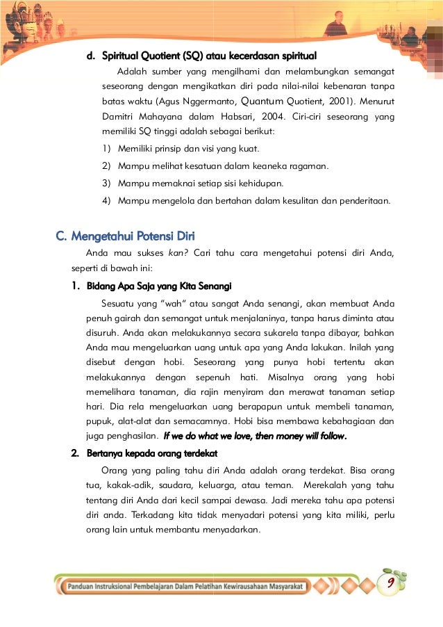Modul Menggali Potensi Diri