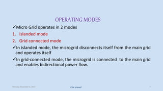 MICRO GRID OPERATION AND CONTROL_C.S.P | PPTX