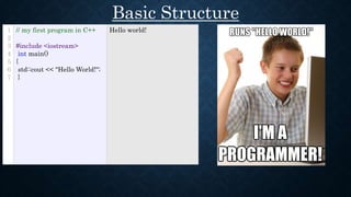 Basic information of C++ | PPTX