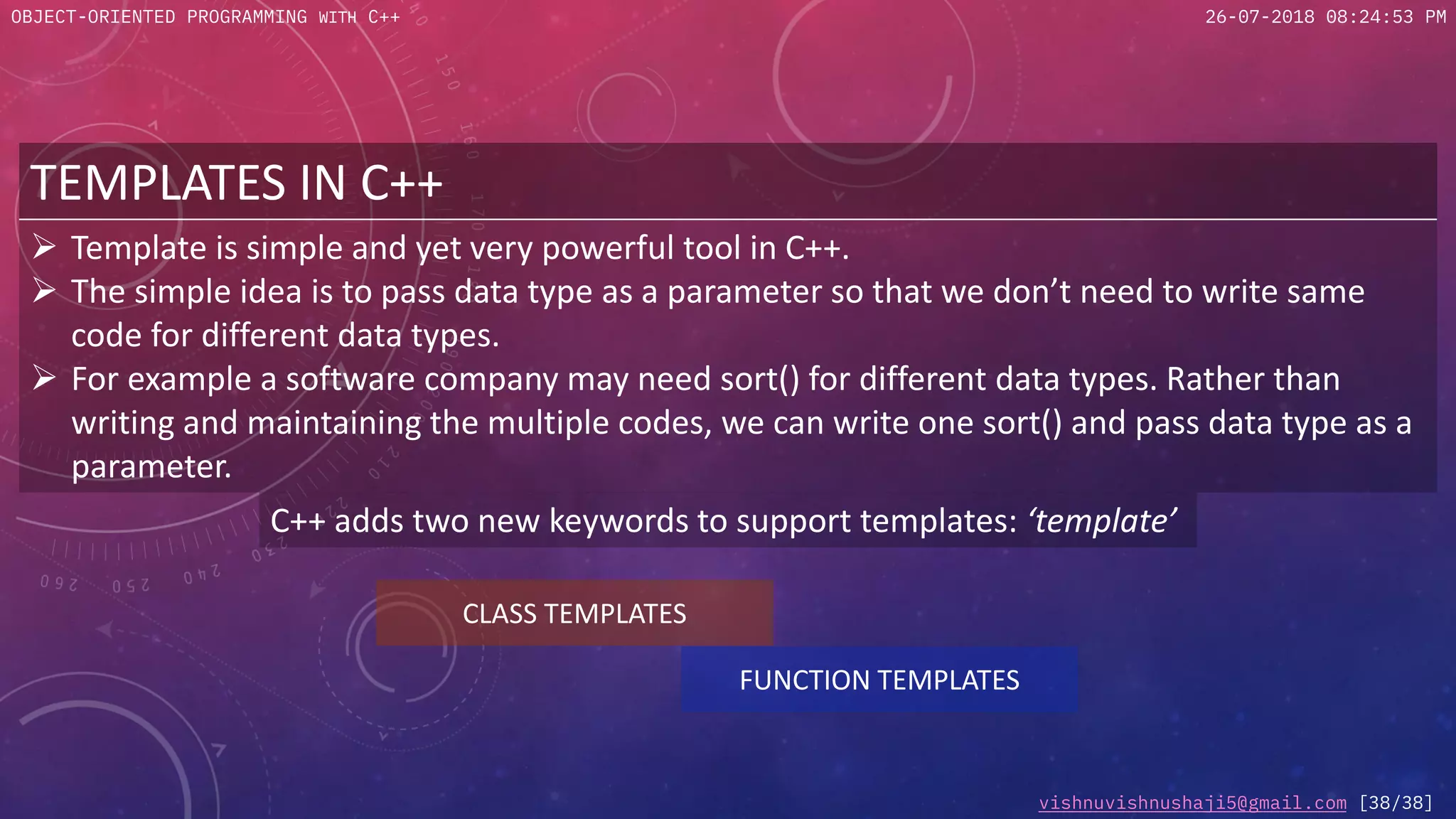 Object Oriented Programming With C++ PPT 