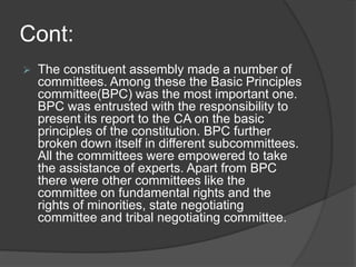 Constitutional Development from 1947 to 1958 | PPTX