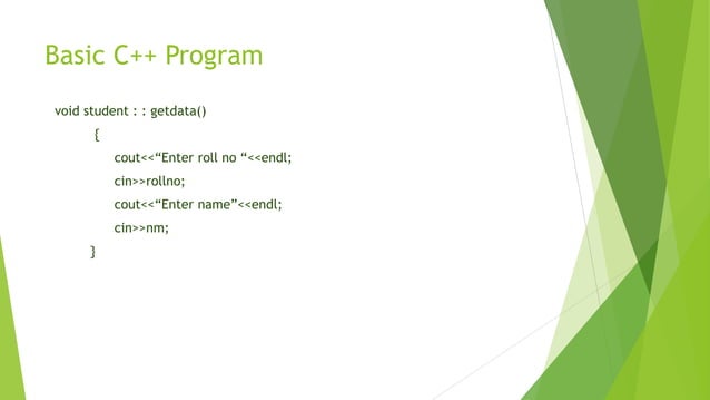 Object oriented programming C++ | PPT