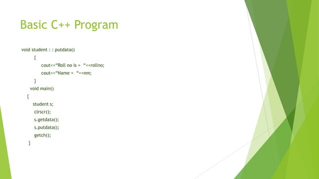 Object oriented programming C++ | PPT