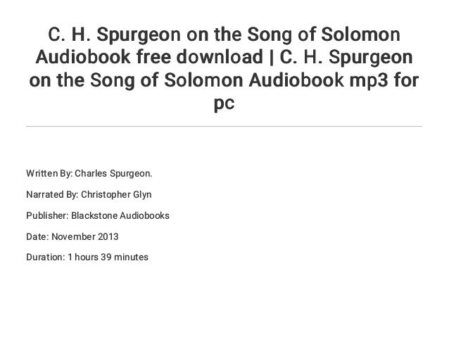 song of solomon free download