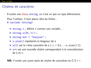 langage C++