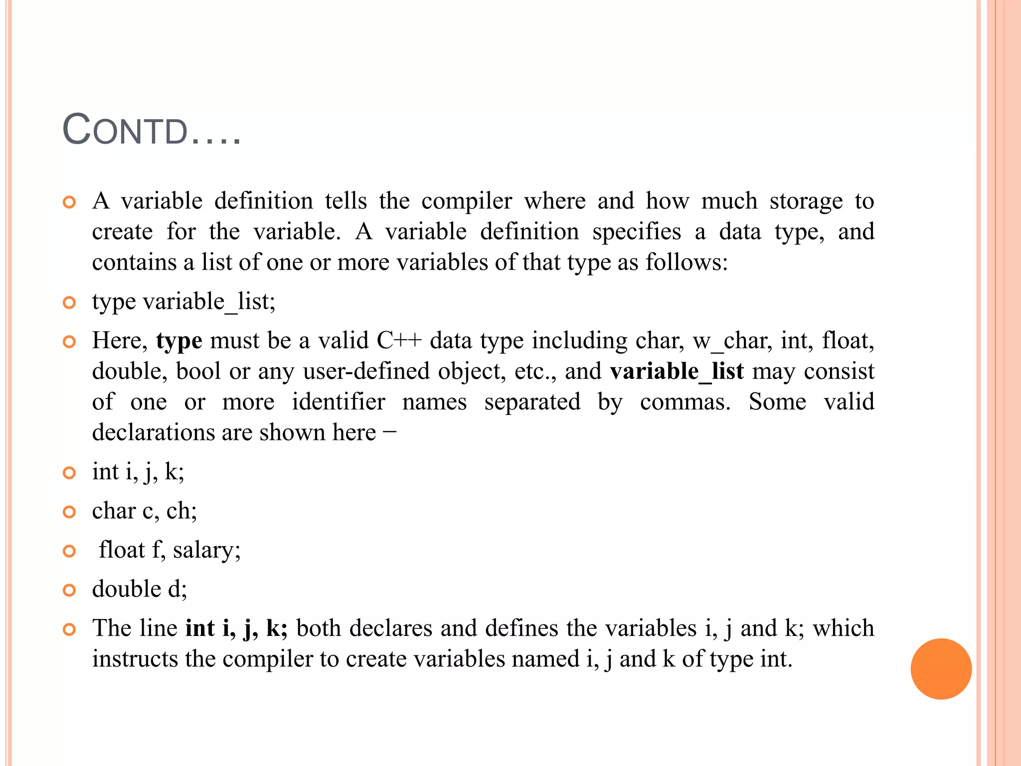 Basic Structure Of C++ | PPT