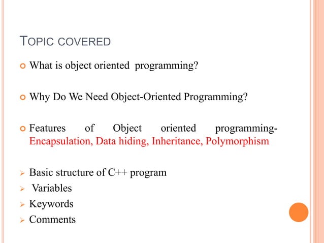 Basic Structure Of C++ | PPT
