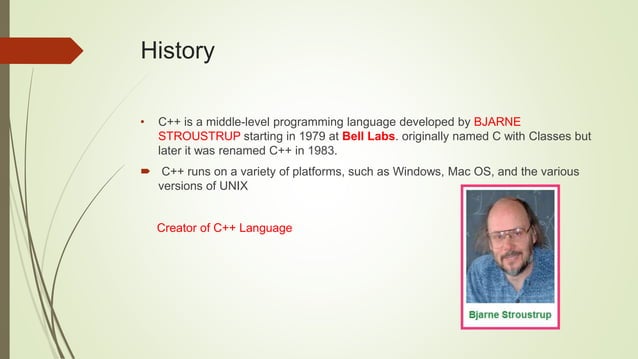 C++ programming language basic to advance level | PPT