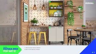 1 ARM-70 NICHO: NICHO CRIATIVO
2 BALC-70 2PT: BALCÃO 2 PORTAS
COZINHA
ITATIAIA MIDI
POP ART i2
1
2
14
 