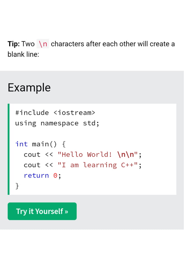 C++ New Lines Part 5