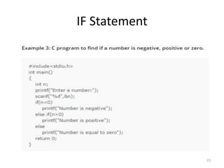 IF Statement
23
 