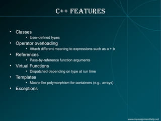 c++.pptx ppt representation of c plus lanjhgvghihh | PPT