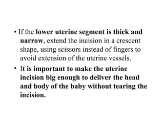 Caesarean section, Types, Applications and drawbacks | PPT