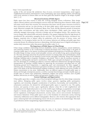 Exploring the Future of Public Spaces in Urban Design (www.kiu.ac.ug) | PDF
