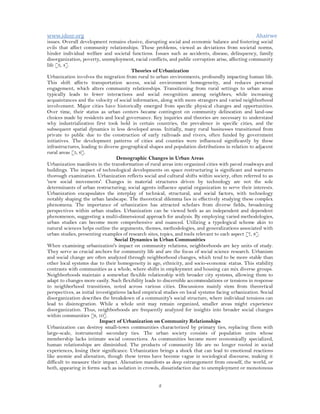 Urbanization and Its Effect on Community Relationships (www.kiu.ac.ug ...