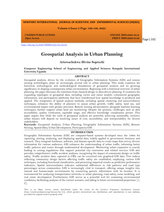 Geospatial Analysis in Urban Planning (www.kiu.ac.ug) | PDF