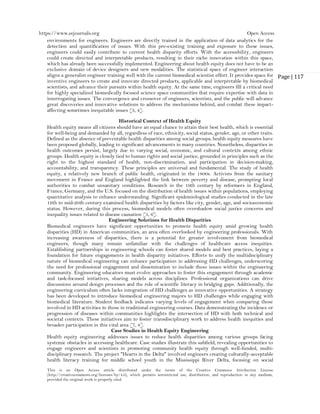 The Role of Engineers in Promoting Health Equity (www.kiu.ac.ug) | PDF