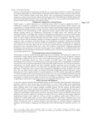 The Role of Engineers in Promoting Health Equity (www.kiu.ac.ug) | PDF
