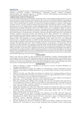 Targeting Cancer Stem Cells Using Nanotechnology: Challenges and ...