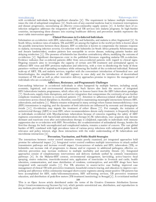 Narrative Review of Co-Infection: Malaria in the Context of HIV ...