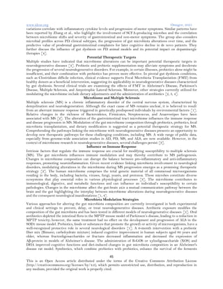Microbiome Alterations in Neurodegenerative Diseases (www.kiu.ac.ug) | PDF