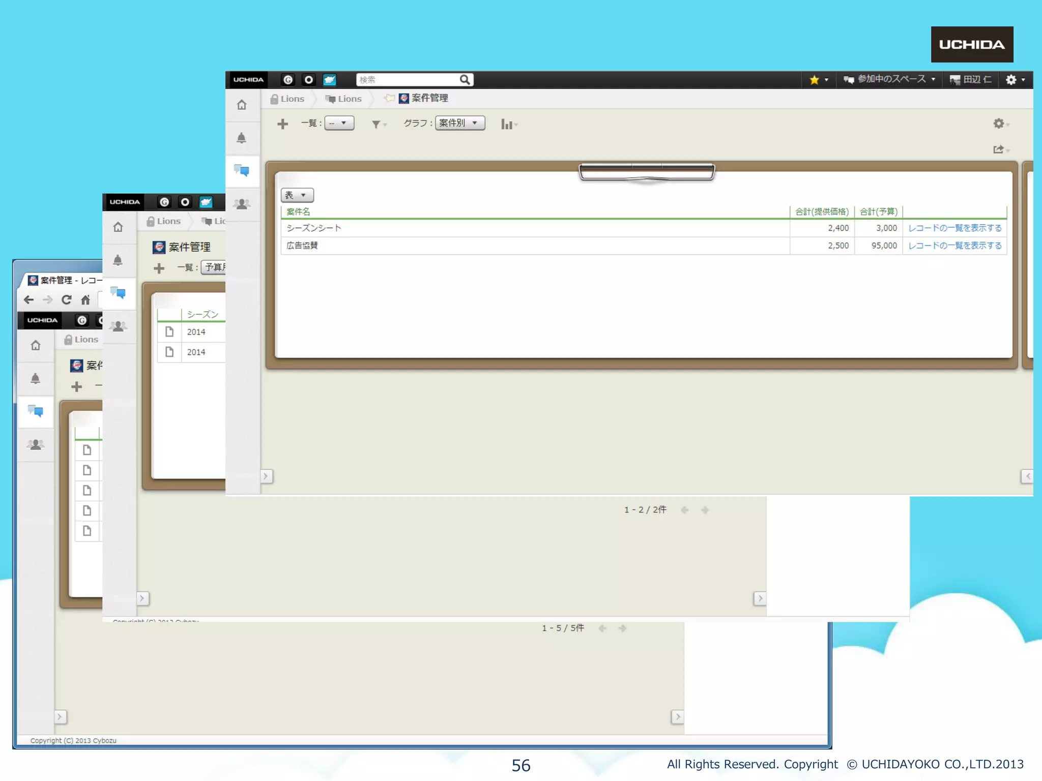 56

All Rights Reserved. Copyright © UCHIDAYOKO CO.,LTD.2013

 