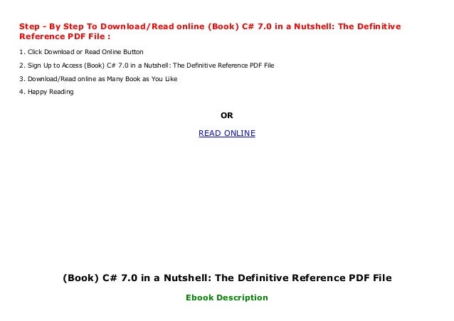 Book C 7 0 In A Nutshell The Definitive Reference Pdf File