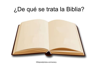 ¿De qué se trata la Biblia?
©Depositphotos.com/aviany
 