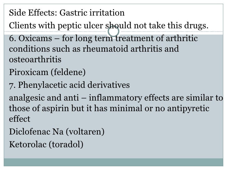 Mefenamic Acid Side Effects Nhs