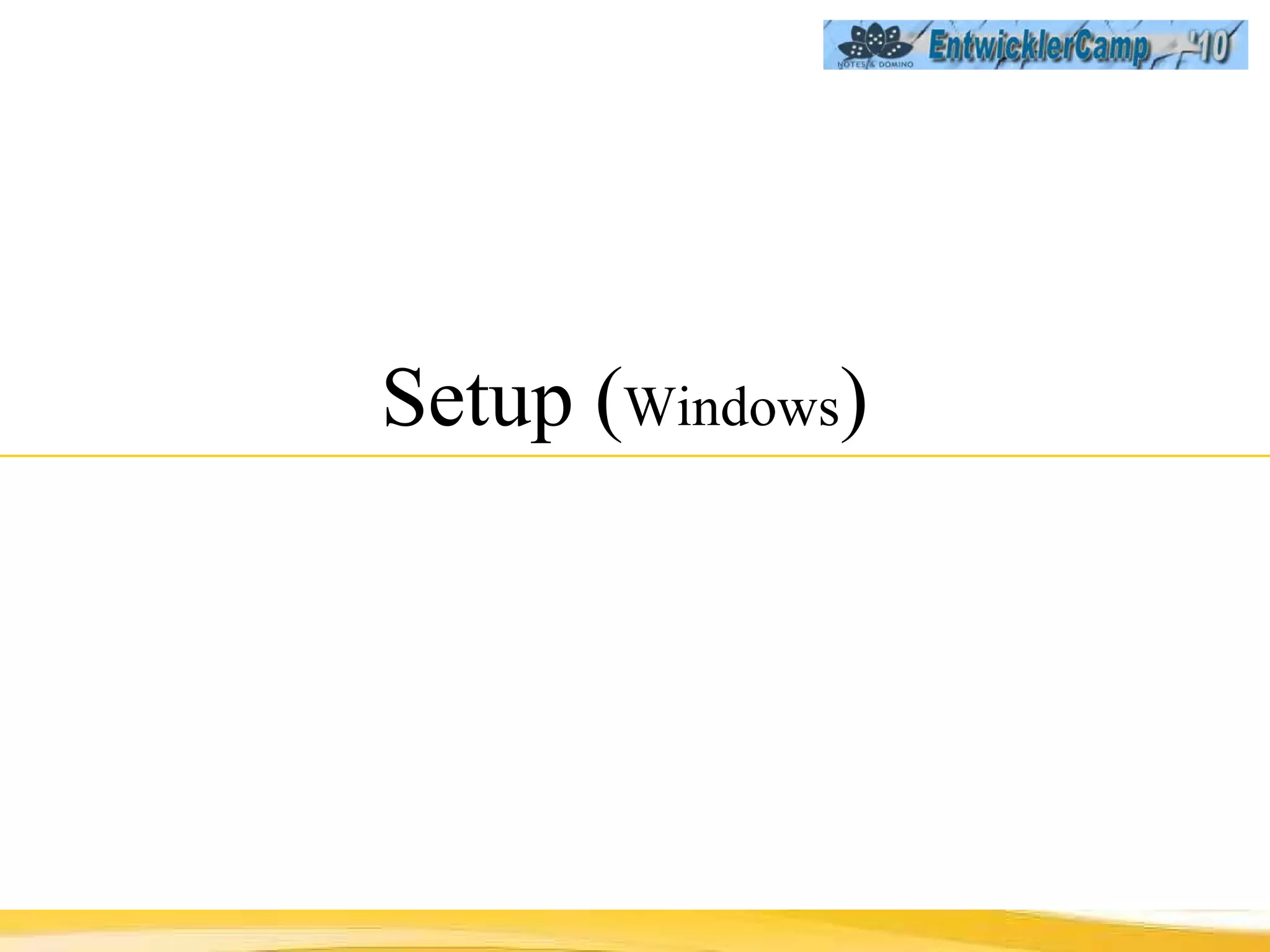 Setup ( Windows )  