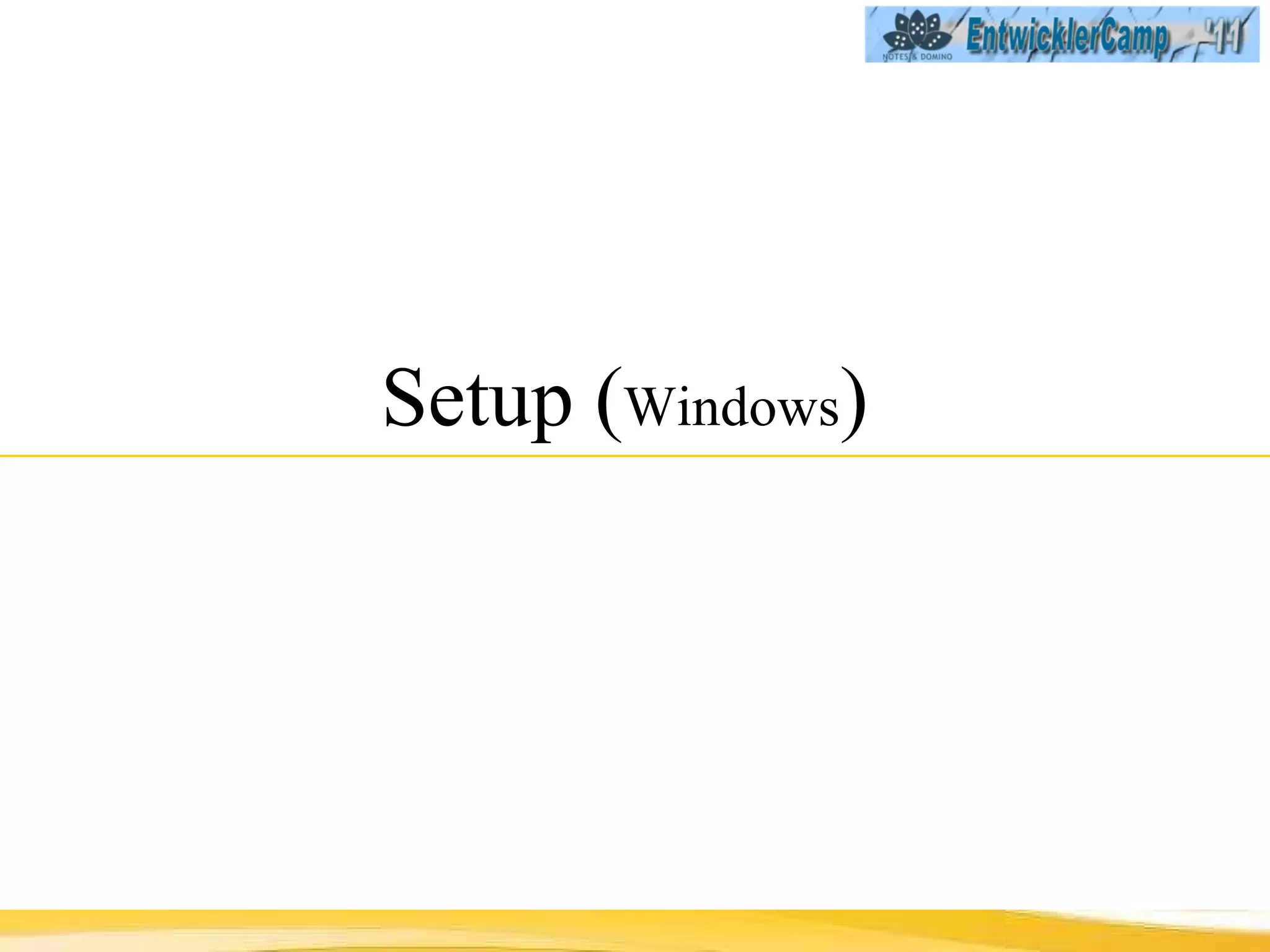 Setup ( Windows )  