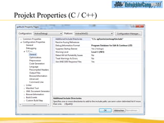 Projekt Properties (C / C++) 