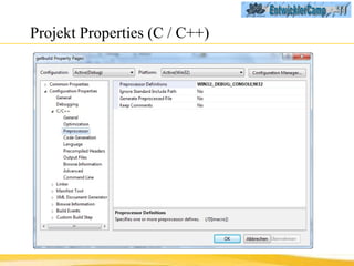 Projekt Properties (C / C++) 