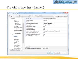 Projekt Properties (Linker) 