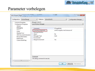 Parameter vorbelegen 