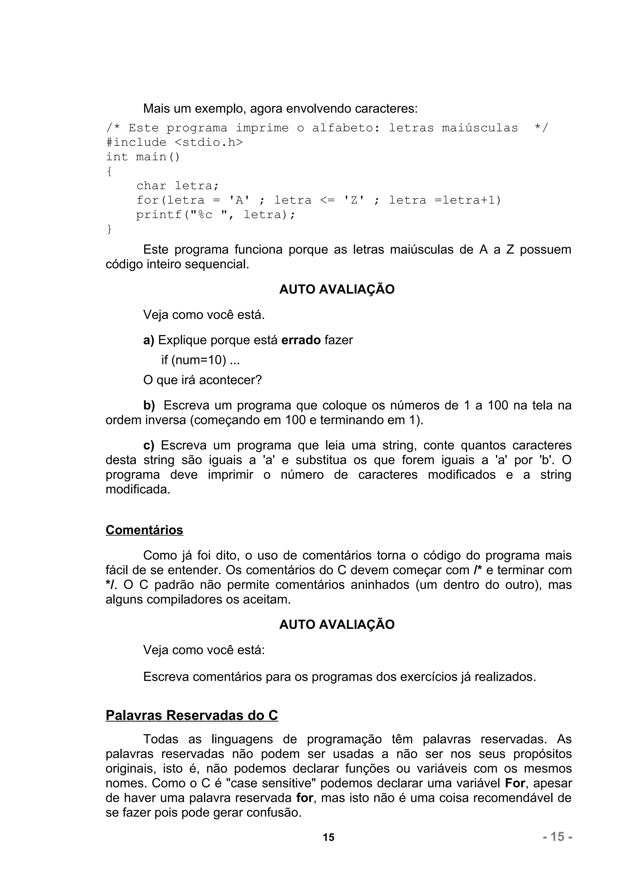 C apostila linguagem c