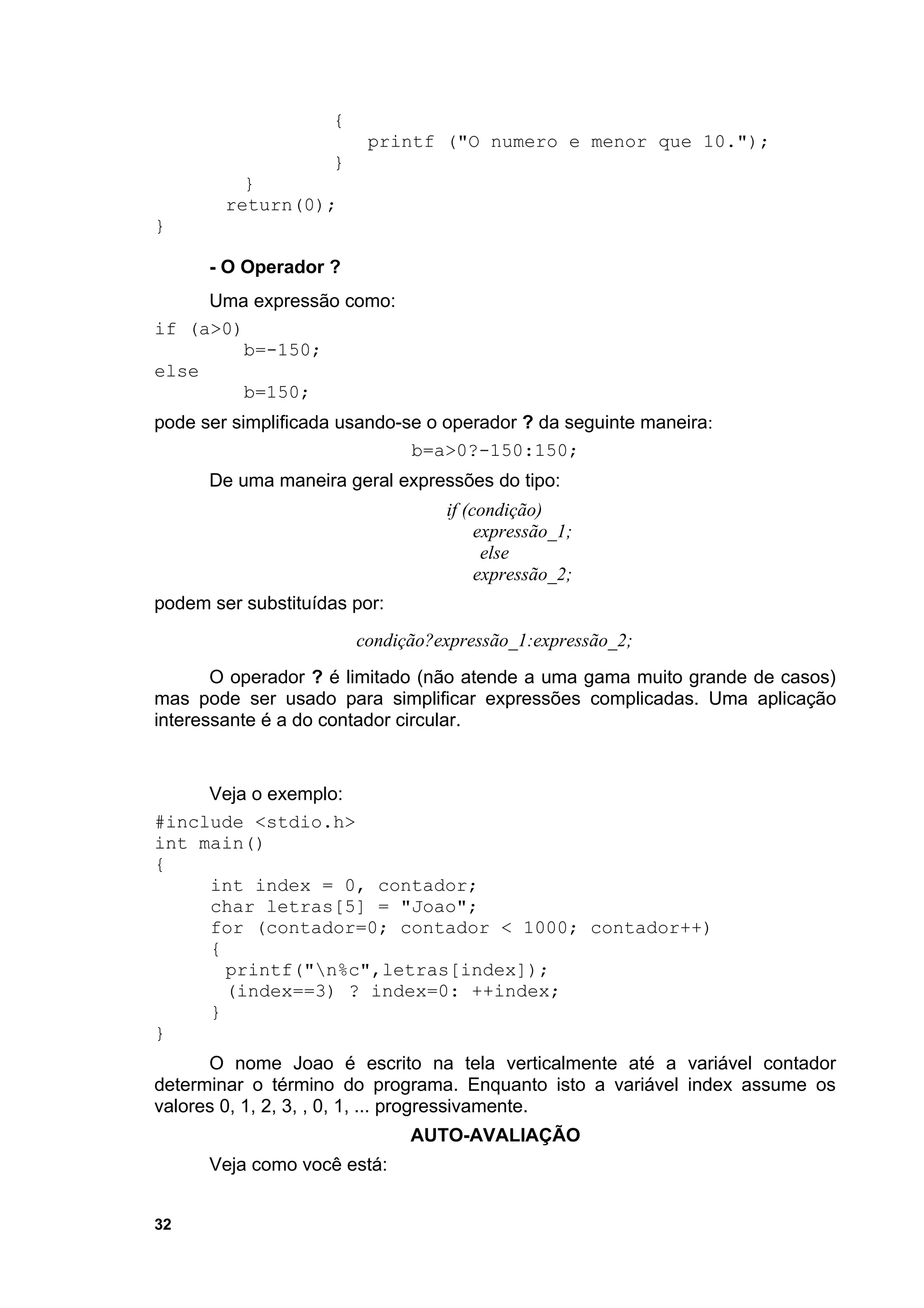 C apostila linguagem c