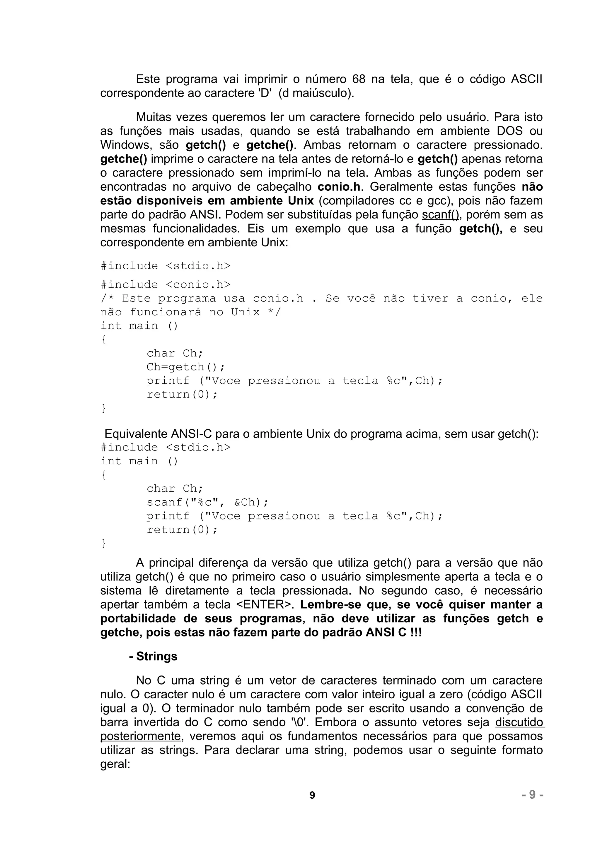 C apostila linguagem c