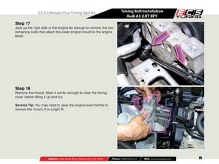Audi A3 20 TFSi Timing Belt Installation | PDF