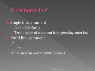 C basics | PPTX