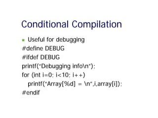 Comprehensive Introduction to C Programming Language and Embedded ...