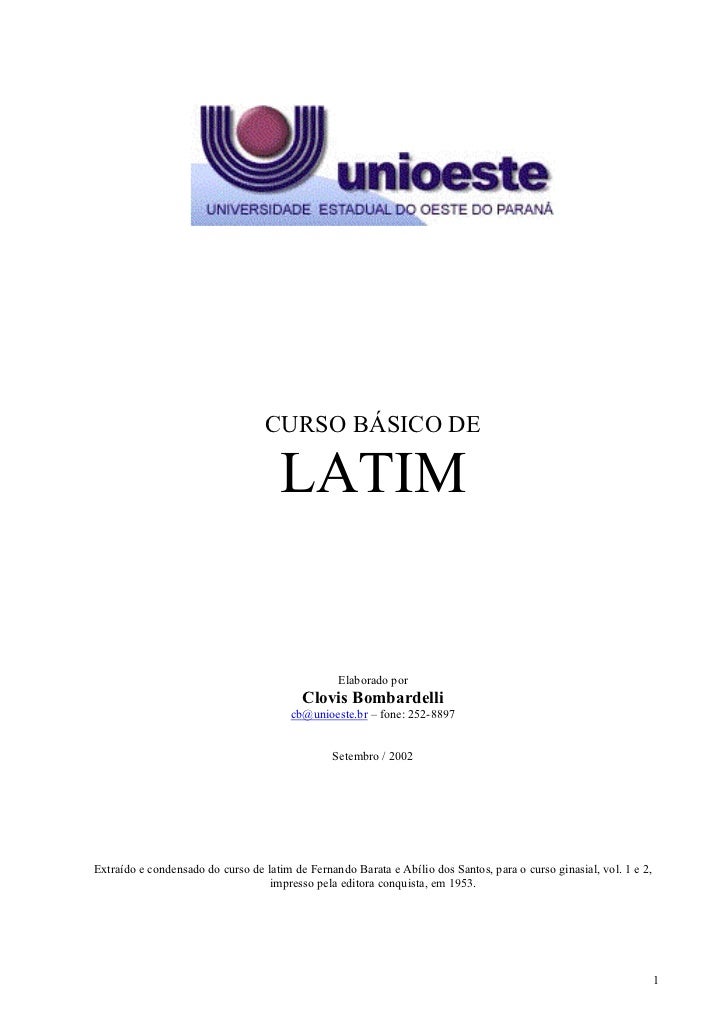 Curso de latim online