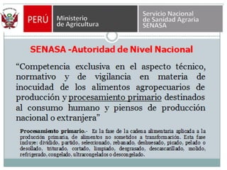 El sistema nacional de inocuidad agroalimentaria | PPTX