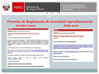 El sistema nacional de inocuidad agroalimentaria | PPTX