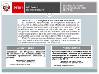 El sistema nacional de inocuidad agroalimentaria | PPTX